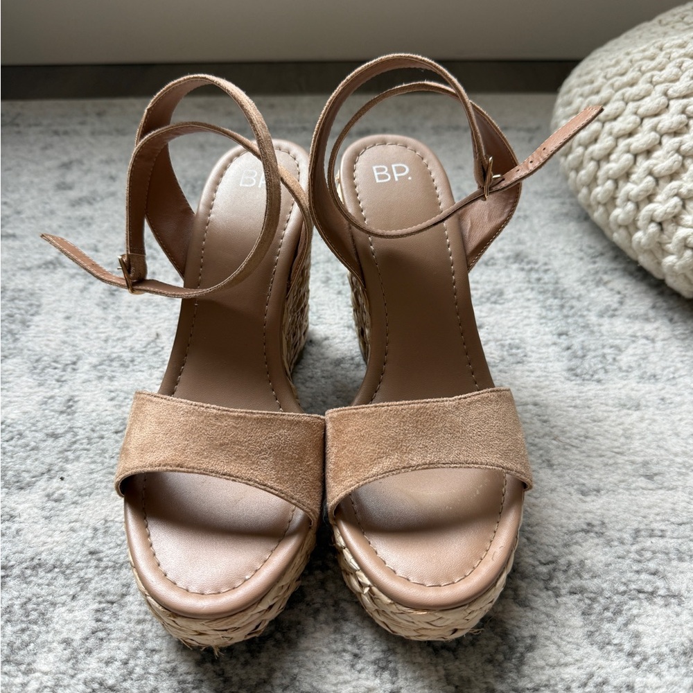 BP Brown Wedge Sandals for Women